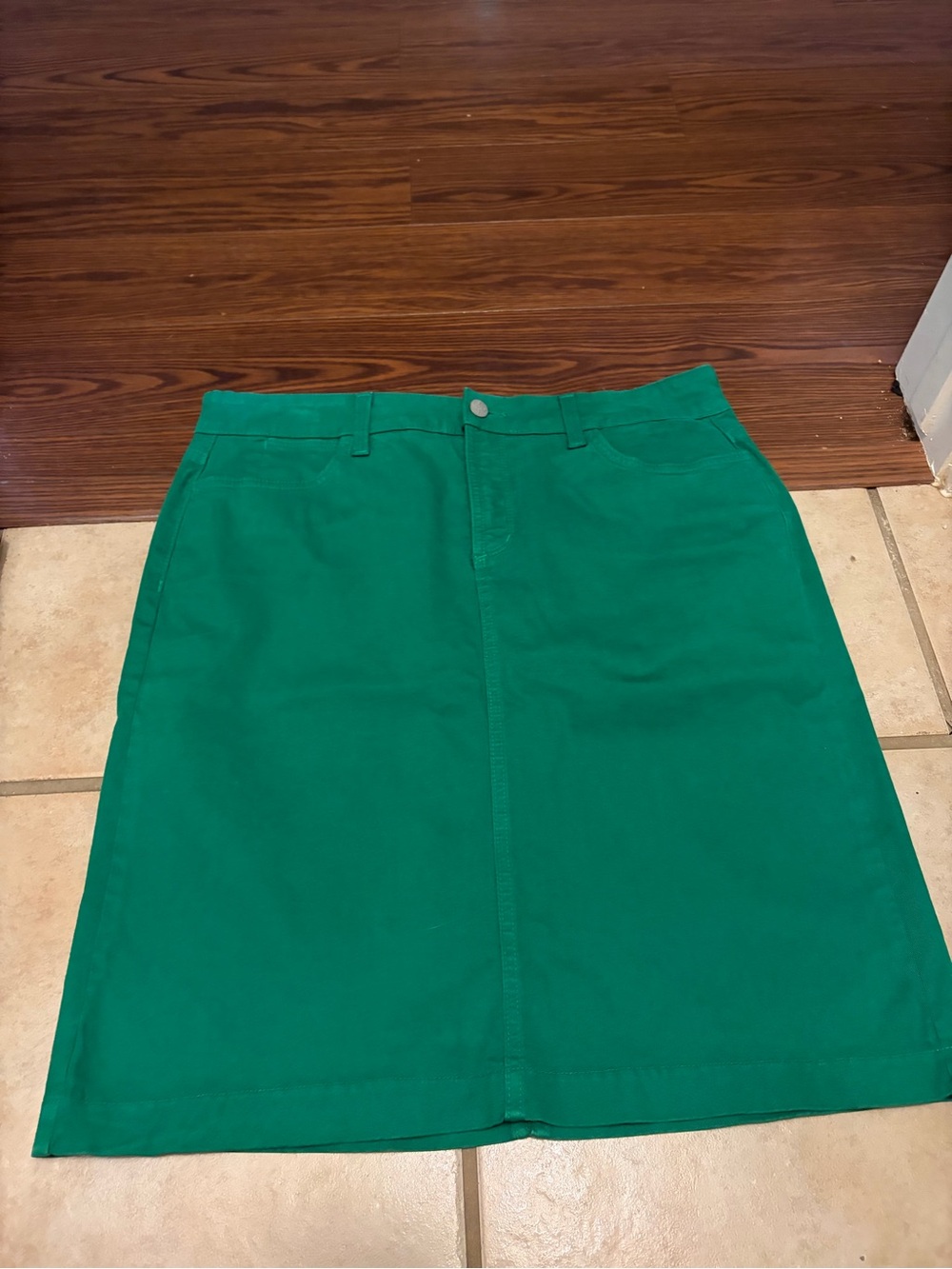 Womens emerald Kelly green Green A-Line Skirt